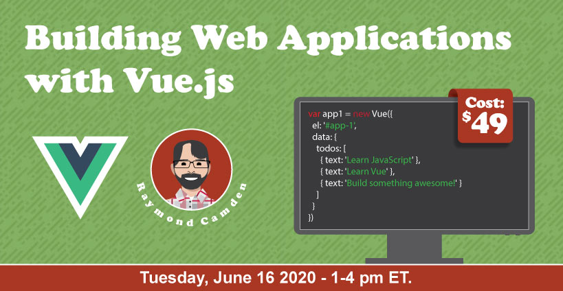 Banner for Building Web Applications with Vue.js